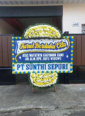 Papan Bunga Duka di Rejowinangun Selatan